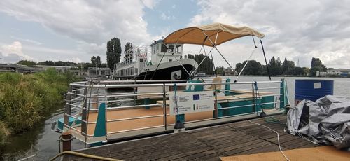 Elektrisches Pontonboot - Watt 650 - Gruppo CNE (CNE srl) - Open / mit Seitenkonsole / Mehrzweck