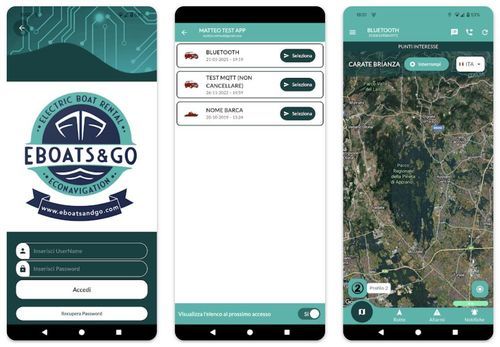 Reporting-App - Eboats&Go - Gruppo CNE (CNE srl) - Aufzeichnung / Überwachung / Navigation