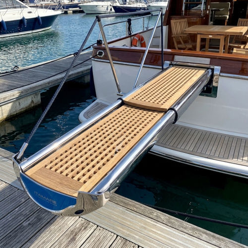 Gangway für Yacht - ITAMARE - Teleskop / hydraulisch / Edelstahl