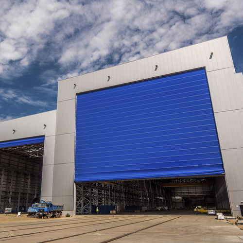 Tür für Werft - Champion Door Oy  - Vertikalschiebe / wetterdicht / elektrisch