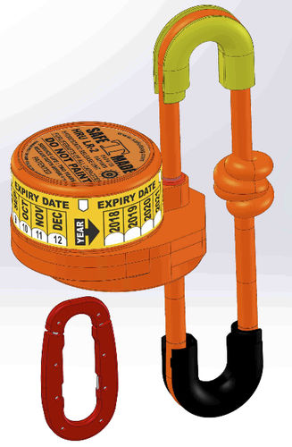 Für¨Rettungsfloß-Abwurfsystem - HRU LR-2 - Safetmade Marine Products Co. - automatisch / für Schiffe