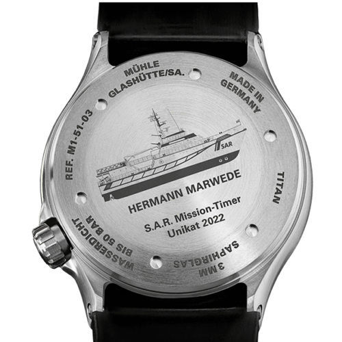 Marinechronograph für Männer - S.A.R. MISSION - Mühle-Glashütte GmbH nautische Instrumente und Feinmechanik