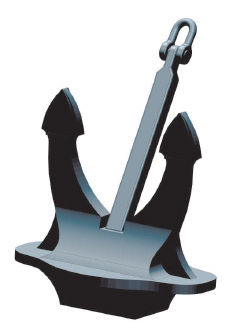 Hall-Anker - Yapas Chain and Forging Co. Ltd. - für Schiffe