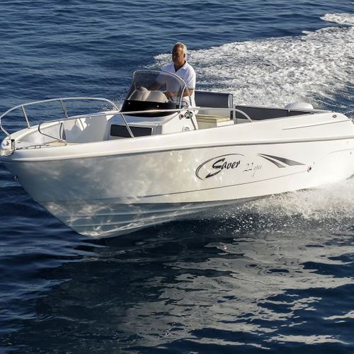 Außenborder-Konsolenboot - 22  - SAVER  S.R.L. - mit Mittelkonsole / Sportfischer / max. 8 Personen