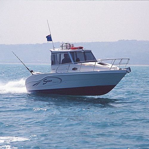 Angelboot für Tagesfahrten / Außenborder - 22 - SAVER  S.R.L. - Hardtop / max. 7 Personen / mit Kabine