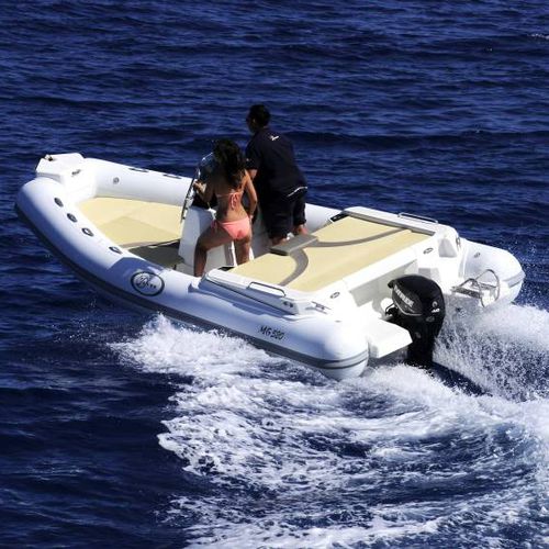 Außenborder-Schlauchboot - MG 520 - SAVER  S.R.L. - halbstarr / mit Mittelkonsole / max. 10 Personen
