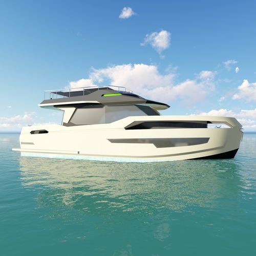 Express-Cruiser / Innenborder - GreeNaval 47 - Naval Yachts - hybrid / zweimotorig / Flybridge