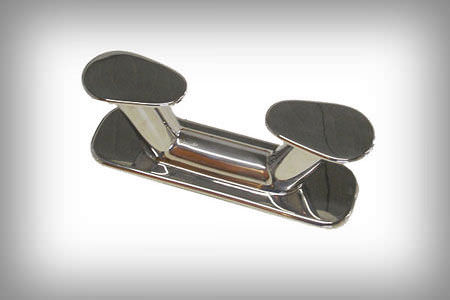 Klampe für Boot - Mazzer Srl - doppelt / Edelstahl