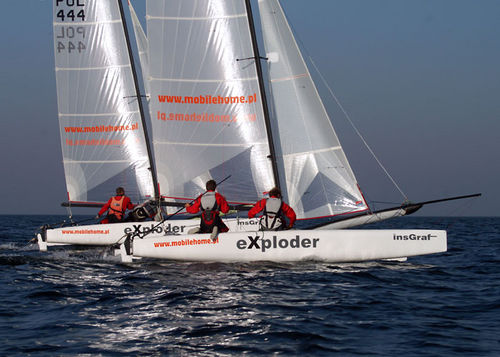 Sportkatamaran für Küstenregatta - EXPLODER 20 - eXploder Cats - Zweihand / mit Doppeltrapez / FORMULA 20