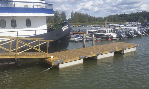 Schwimmponton - S  - A-Laiturit - Anker / für Yachthafen / für Boot