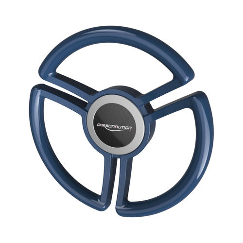 Motorboot-Lenkrad / Carbon - Clover - CARBONAUTICA - Design / schwarz / blau