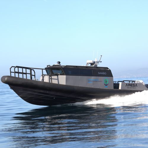 Patrouillenboot Berufsschiff - 1300 SENTINEL II - ARESA SHIPYARD - Außenborder / Aluminium / Festrumpf-Schlauchboot