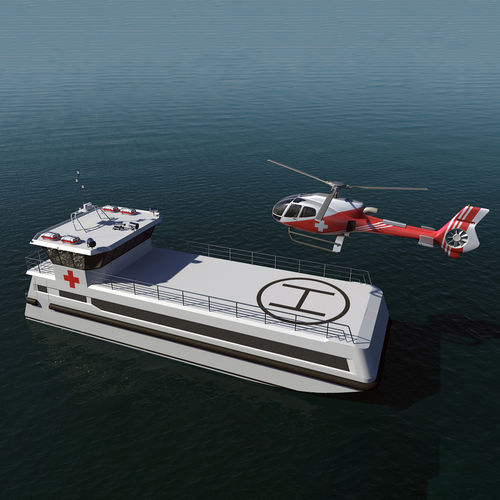 Hospital-Spezialschiff - 3000 HRB - ARESA SHIPYARD - GFK / Aluminium