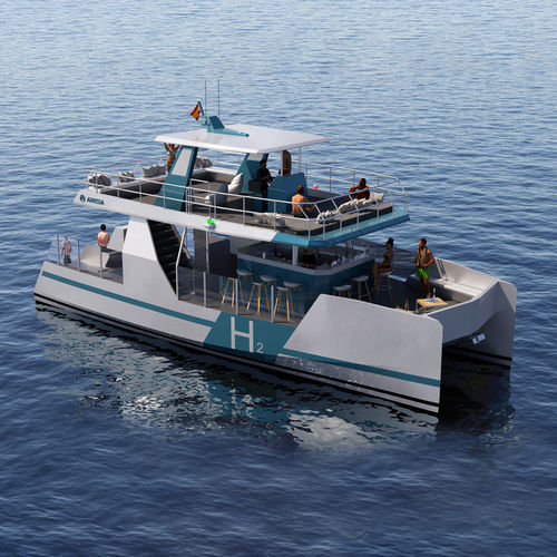 Passagierboot Berufsschiff - 1500 H2 CATA - ARESA SHIPYARD - Katamaran / elektrisch / GRP