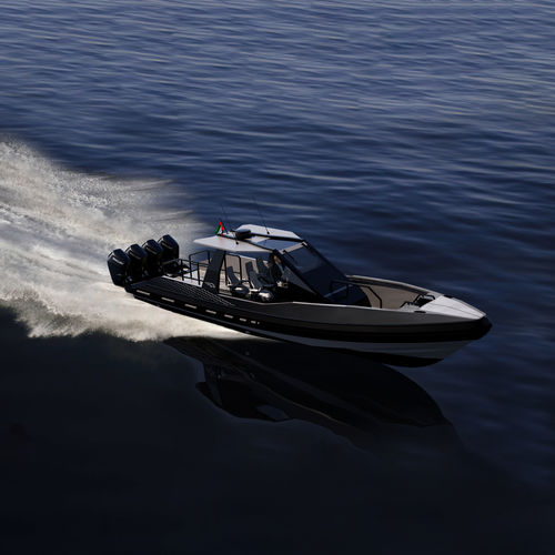 Express-Cruiser / Außenborder - 1200 BLACK BULLET - ARESA SHIPYARD - viermotorig / Stufenrumpf / Open