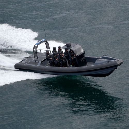 Inboard-Hydrojet-Berufsschiff - 1400 DEFCON RFB - ARESA SHIPYARD - GRP / Festrumpf-Schlauchboot