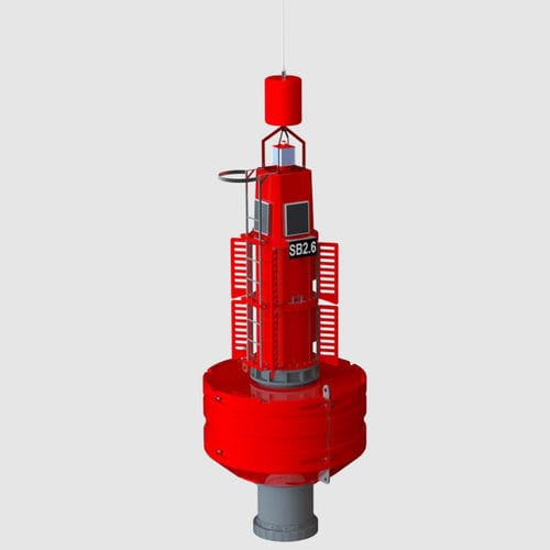 Boje zur Markierung - SB-2.6 - Tideland Signal - für Hafenterminals / Polyethylen / galvanisiertem Stahl