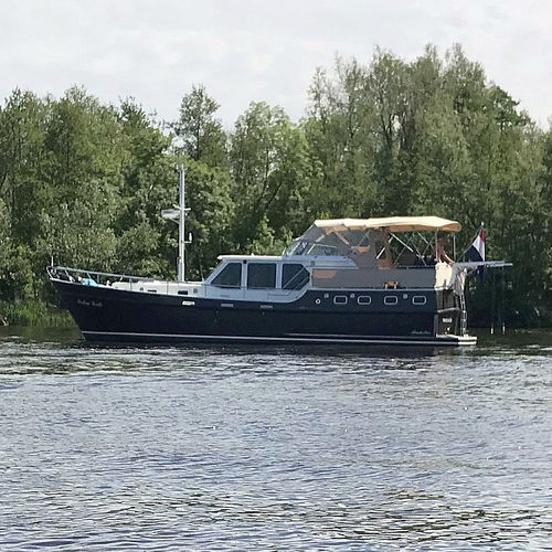 Express-Cruiser / Innenborder - 1280 - De Alm  - Flybridge / Kanal / Stahl