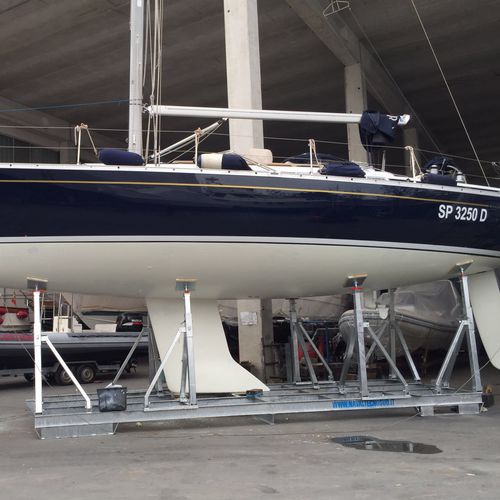 Bootsgestell für Segelboot - SET Ton. 30 8LP  - Naval Tecno Sud - verstellbare Neigung / transportierbar