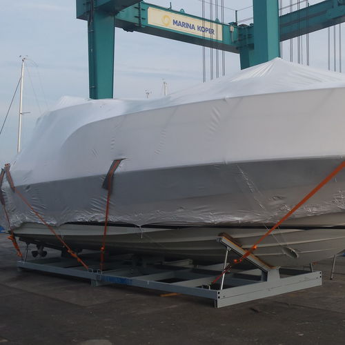 Motorboot-Bootsgestell - SET EXPO Ton. 15 - Naval Tecno Sud - verstellbar / mobil / Schwertransport