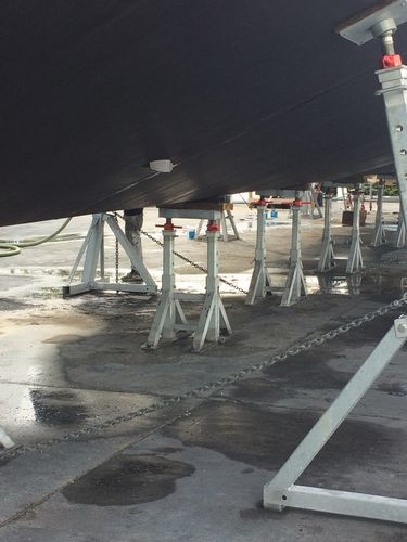 Stützfuß zum Aufdocken für Motorboot - TAR2T 40 h. 06/09 - Naval Tecno Sud - verstellbar / für Kiel / verzinkt