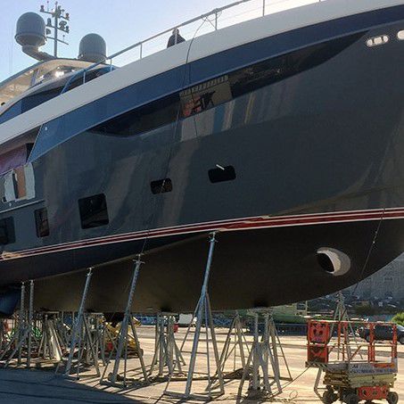 Verstellbares Bootsgestell - TAR2T+CIF - Naval Tecno Sud - für Kiel