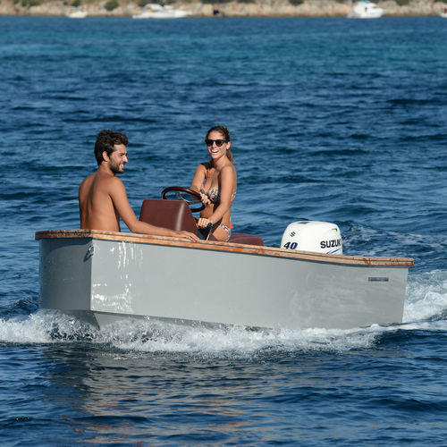 Außenborder-Konsolenboot - MB11 - PHIEQUIPE - mit Mittelkonsole / mit Jockey-Konsole / max. 4 Personen