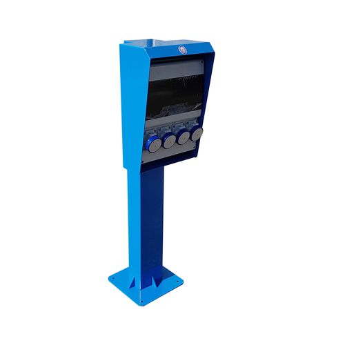 Säule mit integrierter Beleuchtung - SIMPLY - New VMR SRL - Stromversorgung / Wasserversorgung / Elektrolade