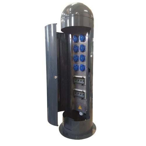 Säule mit integrierter Beleuchtung - MAGNUM  - New VMR SRL - Stromversorgung / Wasserversorgung / für Steg