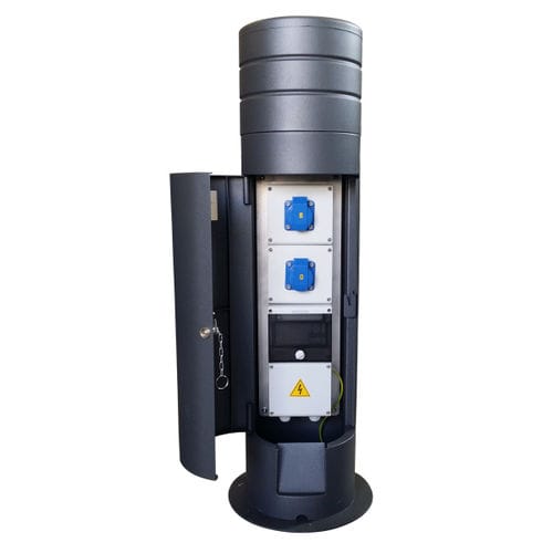 Säule mit integrierter Beleuchtung - PARK PARIS - New VMR SRL - Stromversorgung / Wasserversorgung / für Steg