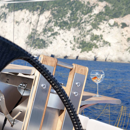 Stabilisierter Cockpittisch - SWING - Balance Srl - für Yacht / für Segelboot / klappbar