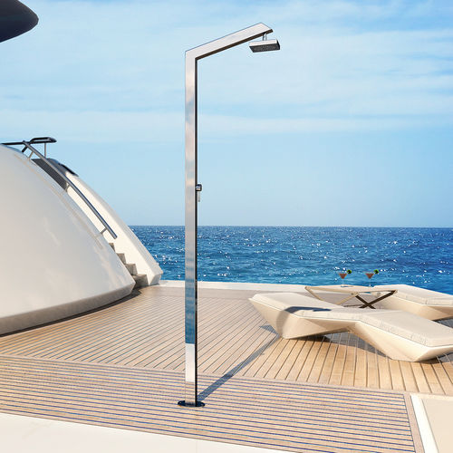 Dusche für Yacht - TECNO CUBE Y DB BC M - Inoxstyle - Edelstahl / für Steg / für Boot