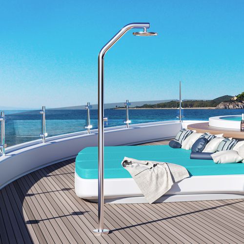 Dusche für Yacht - Doccia Doride Y DB BC M - Inoxstyle - Edelstahl / für Steg / für Boot