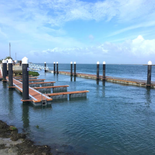 Pfahl-Führung / Stahl - Lindley Marinas - für Steg