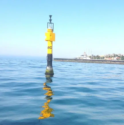 Signalboje - Spar  - Lindley Marinas - für Hafenterminals / gelb