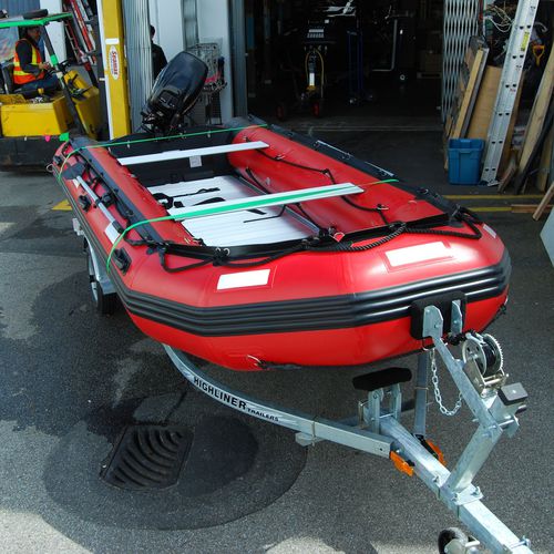 Außenborder-Schlauchboot - Ocean470T - Seamax Canada (Inflatable Boats) - halbstarr / max. 12 Personen / Aluminiumboden