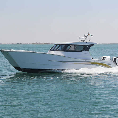 Katamaran-Konsolenboot - SilverCat 34HT - SMART OWN - Außenborder / zweimotorig / Hardtop
