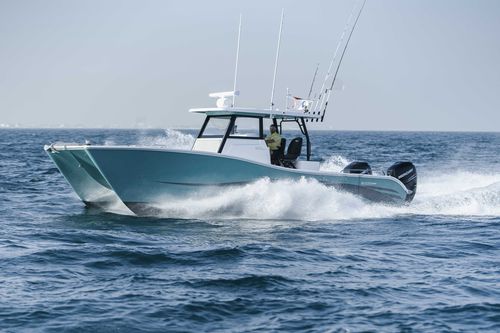 Katamaran-Konsolenboot - SilverCat 34CC - SMART OWN - Außenborder / zweimotorig / mit Mittelkonsole
