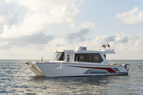 Express-Cruiser / Katamaran - SilverCat 34LUX - SMART OWN - Außenborder / zweimotorig / Hardtop