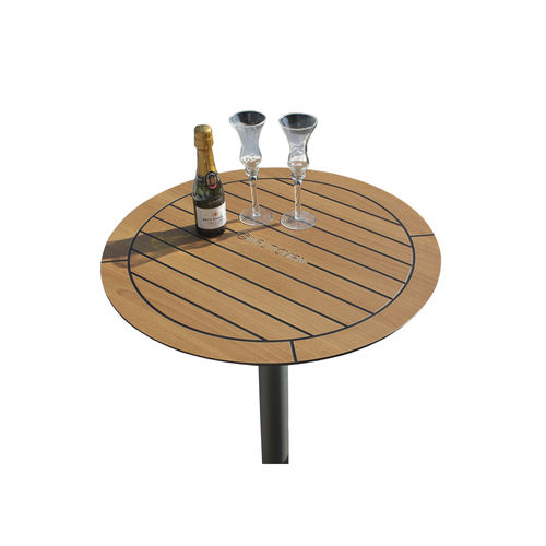 Cockpittisch für Yacht - t002 - NAUTICMAN® - stationär / Teakholz