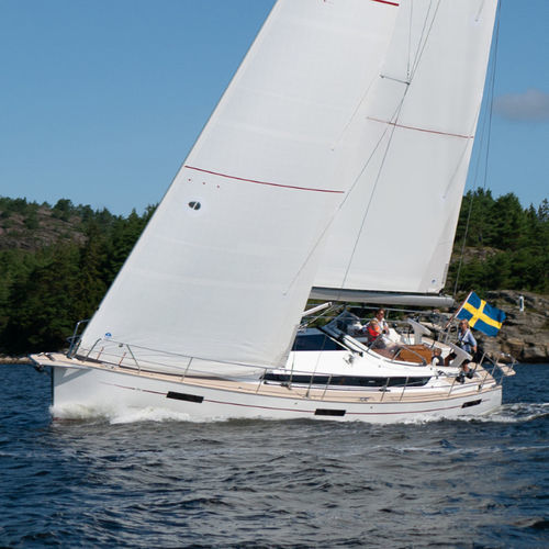 Segelboot für Kreuzfahrten - N451 AC - Najad - 3 Kabinen / Bugspriet / mit Doppelsteuerrad