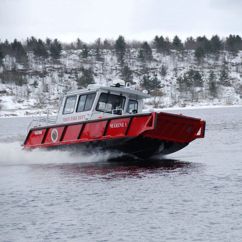 Feuerlöschboot-Berufsschiff - 32’ Bullnose - Stanley Aluminum Boats - Außenborder