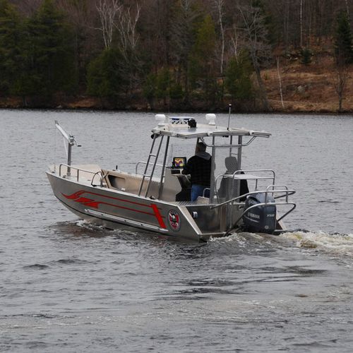 Rettungsboot Berufsschiff - 20’ - Stanley Aluminum Boats - Landungsboot / Außenborder
