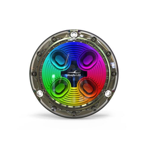 Unterwasserbeleuchtung für Boot - Piranha P4CC Hi Power - BluefinLed - für Yacht / LED RGBW / für Oberflächenmontage