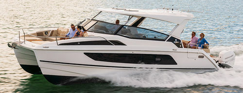 Express-Cruiser / Katamaran - 36 - AQUILA POWER CATAMARANS - Außenborder / zweimotorig / Hardtop