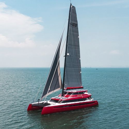 Katamaran-Segelyacht - 80 - HH CATAMARANS - für Kreuzfahrten / Regatta / 3 Kabinen