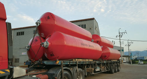 Fender für Hafen - YFF - YMI Corporation - Kai / zylindrisch / rot