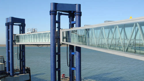 Landesteg für Fähre - THALASSA - ADELTE - für Terminals / motorisiert / Stahl