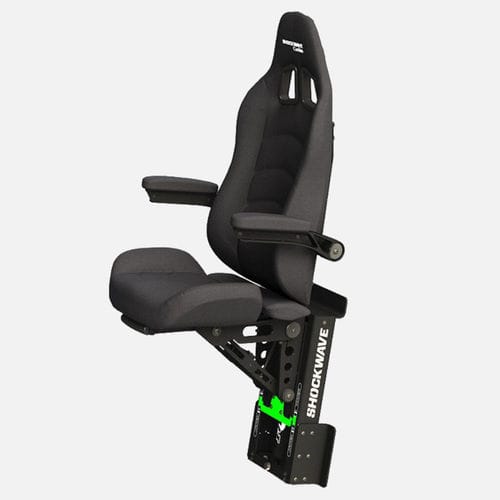 Steuermannsitz - SW-S2-1202-BM - Shockwave Seats - für Berufsboot / für Offshoreboote / mit Armlehnen