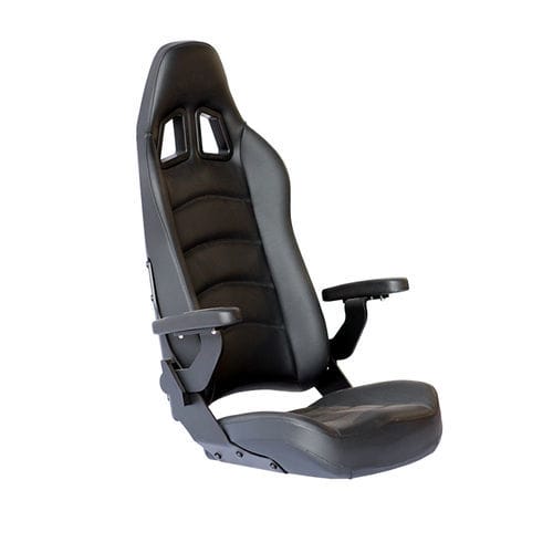 Bootsitz - COMMANDER HIGH-BACK - Shockwave Seats - mit Armlehnen / hohe Rückenlehne / zusammenklappbar